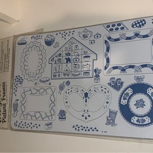 Vintage Collage Magnetic Picture Frame School Locker OR Refrigerator